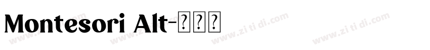 Montesori Alt字体转换